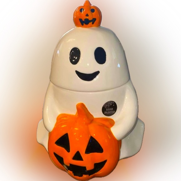 👻🎃GHOST COOKIE JAR - Picture 2 of 3